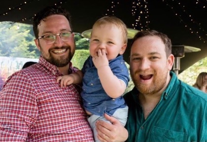 Paul, together with his husband and their son